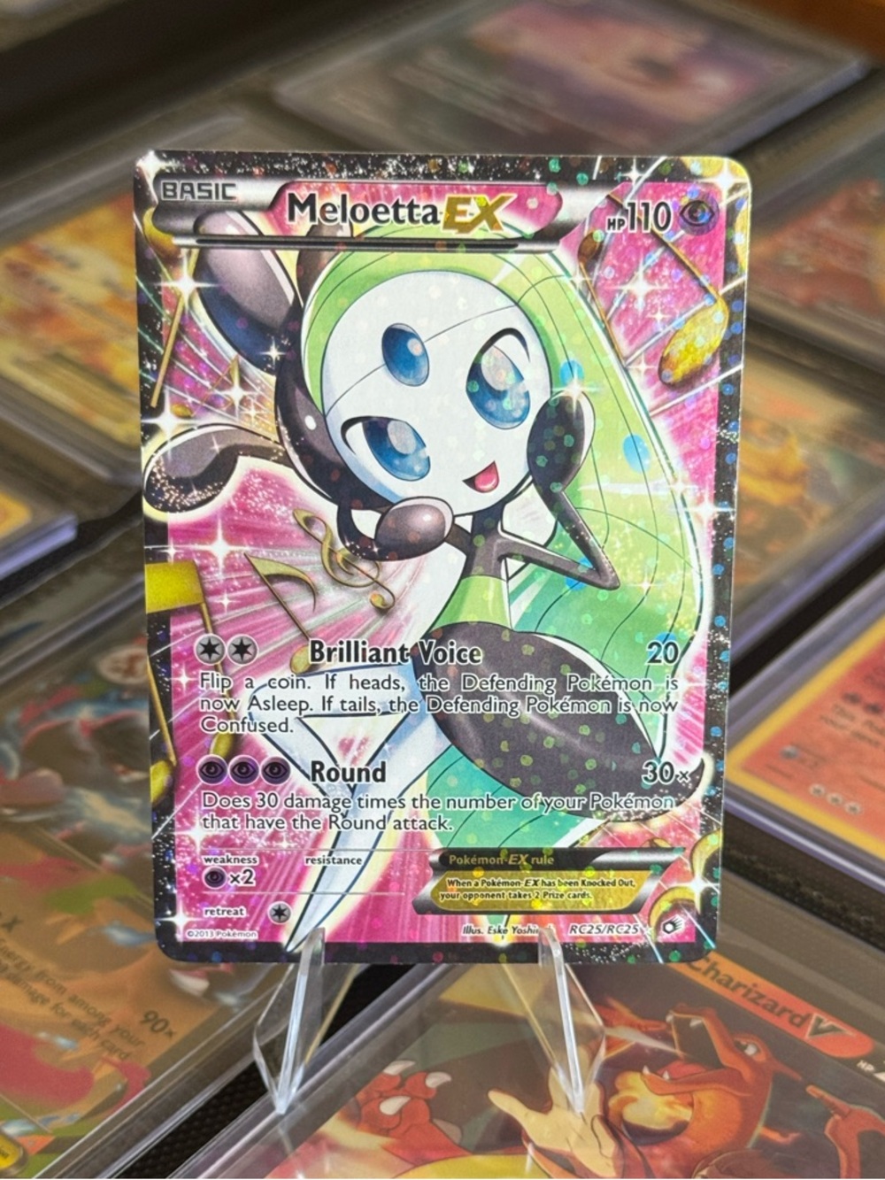Meloetta EX Radiant Collection Holo RC25